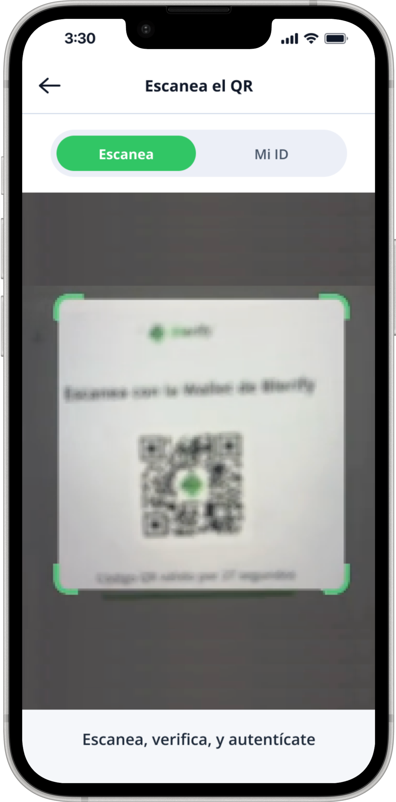 App Blerify: autorizar compartir credencial